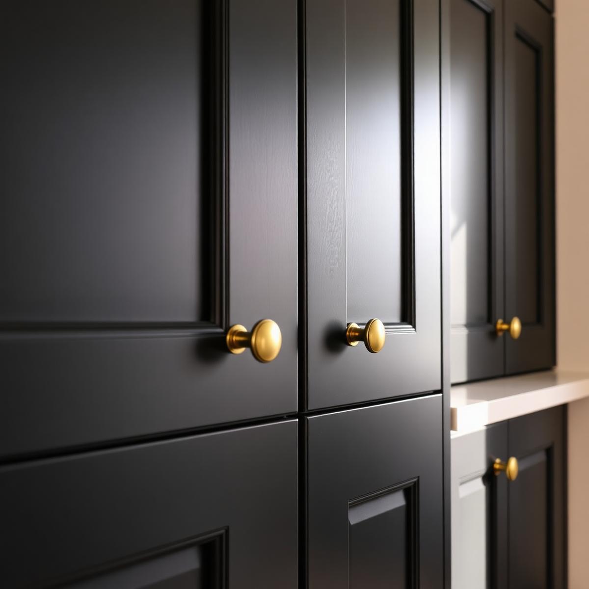 Matte black kitchen respray